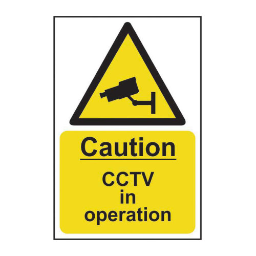 Centurion - 'Caution CCTV In Operation' Sign, Self-Adhesive Vinyl ...