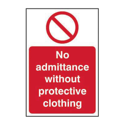 Stop No Admittance Without Proper Attire Sign