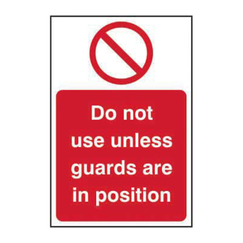 Centurion - Do not use unless guards are in position 1.2mm Recyclable ...