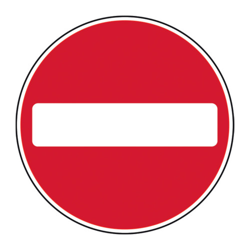 Centurion - 'No Entry' Road Sign, Aluminium Composite without channel ...