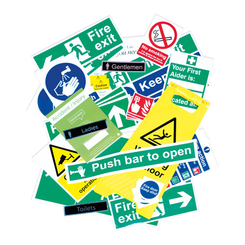 Centurion - Health And Safety Signage Pack, Self Adhesive Vinyl