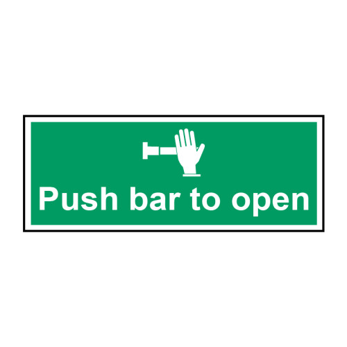 Centurion - Push bar to open - 1.2mm Recyclable PP (450 x 175mm)