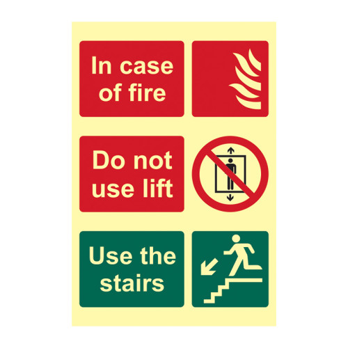 Centurion - 'In Case Of Fire Do Not Use Lift Use The Stairs' Sign ...