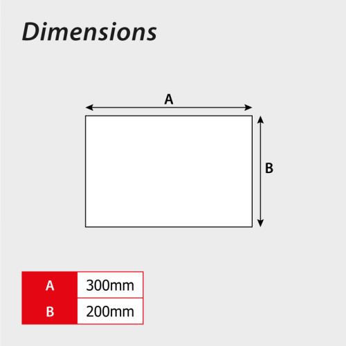 Centurion - Running man arrow down - 1.2mm Recyclable PP (300 x 200mm)