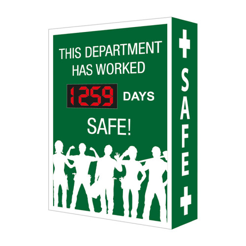days-accident-free-sign-stay-alert-led-safety-scoreboard