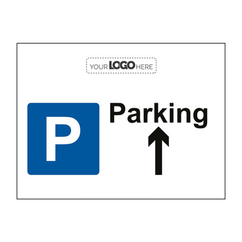 Centurion - Construction Sign: Parking [Arrow up] - CRX (400 x 300mm)