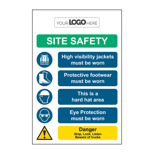 Centurion - Construction Sign: Site Safety - Crx (400 X 300mm)