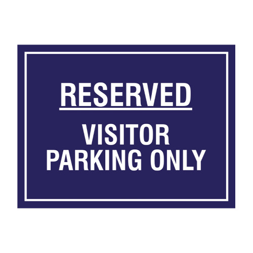 Centurion - Educational Sign: Reserved Visitor parking only 1.2mm ...