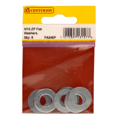 Centurion Flat Washers M10 Zinc Plated