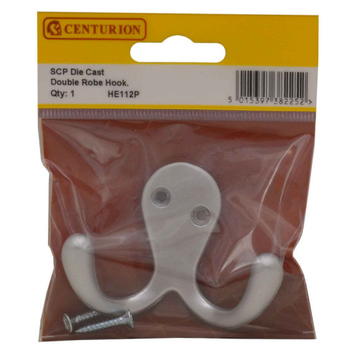 Centurion - Antique Effect Ball End Double Robe Hook HE290L