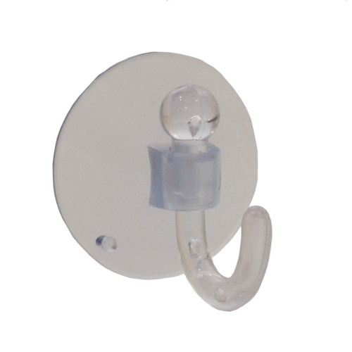 Centurion - Clear Plastic Suction Hooks, HE283L