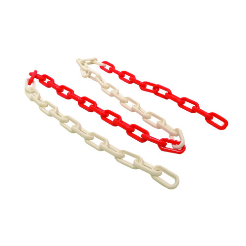 Centurion - Short Link Plastic Chain, Red/White, 6mm x 5m S0303RW