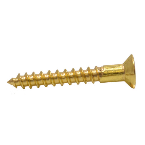 Centurion Slotted Countersunk Head Screws 1 X 6 Solid Brass Se62p