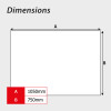 Diversion Ends' Temporary Road Sign with Frame, Zintec (1050mm x 750mm)