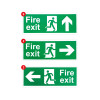 Fire Safety Signage Pack, Non Adhesive 1mm Rigid PVC Board, Medium