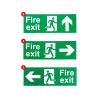 Fire Safety Signage Pack, Non Adhesive 1mm Rigid PP Board, Medium