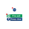 Fire Safety Signage Pack, Non Adhesive 1mm Rigid PP Board, Medium