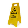 'Heavy-Duty A-Board Caution Trip Hazard' Sign, Polypropylene, Yellow, (620mm x 210mm x 300mm), Box Deal of 5