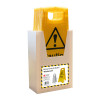 'Heavy-Duty A-Board Caution Trip Hazard' Sign, Polypropylene, Yellow, (620mm x 210mm x 300mm), Box Deal of 5