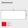 'Farm Traffic' Supplementary Plate, Zintec (860mm x 360mm)