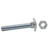 M8 x 50mm ZP Small Carriage Bolts & Nuts (Pack of 9)