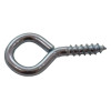 Steel Screw Eyes - Zinc Plated - 30mm x 6mm - (Pack of 4)