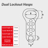 Dual Lockout Hasps