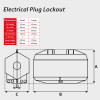 Electrical Plug Lockout (Small, 2 Holes)