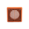 Louvred Grille with Flyscreen - Terracotta - 100mm