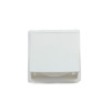 100mm Cowled Wall Outlet - White