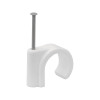 10mm Plastic Nail In Pipe Clips (Pack of 5)