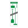 Shadow Board Cleaning Station With Lean Stand, Board Only With Hooks, Style A Green, (600mm x 2000mm)