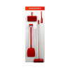 Shadow Board Cleaning Station With Lean Stand, Stocked With Hooks, Style A Red, (600mm x 2000mm)