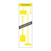 Shadow Board Cleaning Station With Lean Stand, Board Only With Hooks, Style A Yellow, (600mm x 2000mm)