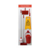 Shadow Board Cleaning Station With Lean Stand, Stocked With Hooks, Style B Red, (600mm x 2000mm)