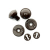 Plastic Rim Mortice Knob Set, Brown, 45mm Dia.