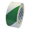 Green and White Stripes Floor Marking Tape (50mm x 33m)