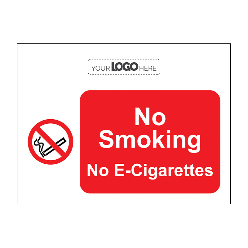 Centurion Construction Sign No smoking No e cigarettes CRX