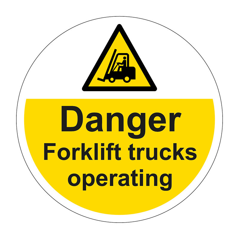 Centurion Danger Forklift Trucks Floor Graphic Anti Slip Laminated