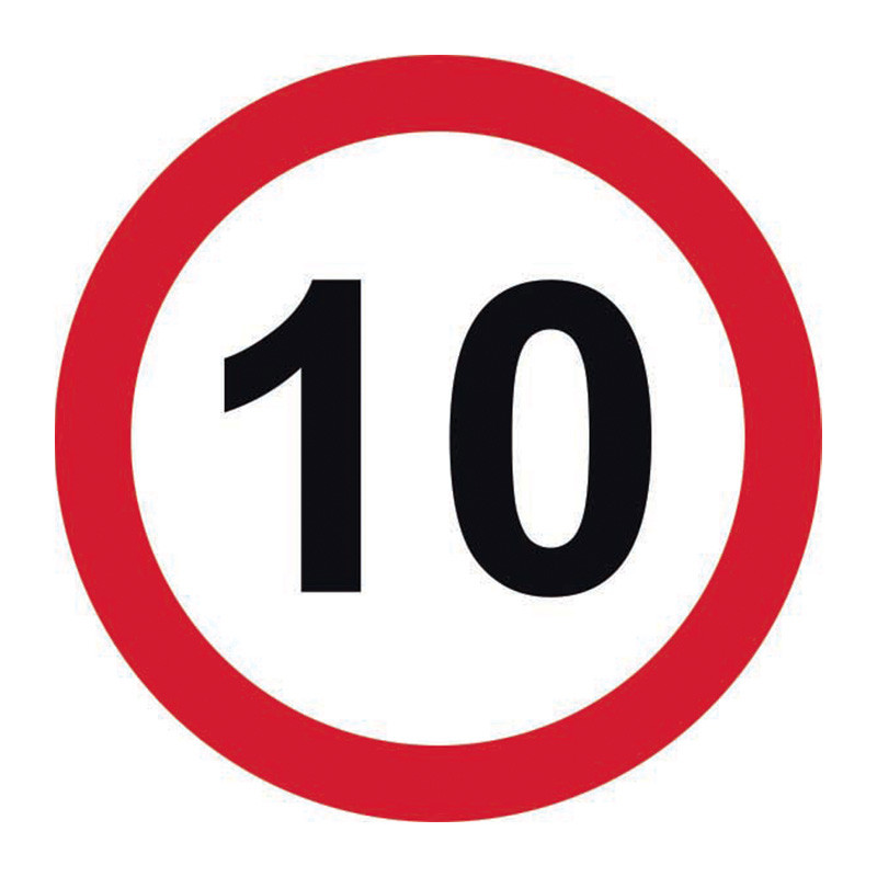 Centurion - '10mph Speed Limit' Road Sign, Aluminium Composite without ...