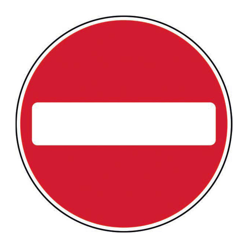 Centurion - 'No Entry' Road Sign, Aluminium Composite without channel ...