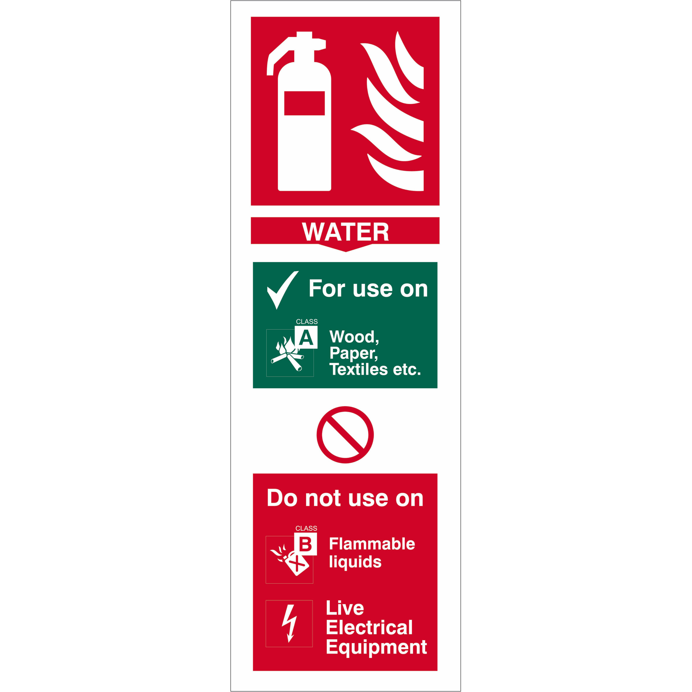 Centurion - Water extinguisher - SAV (300 x 100mm)