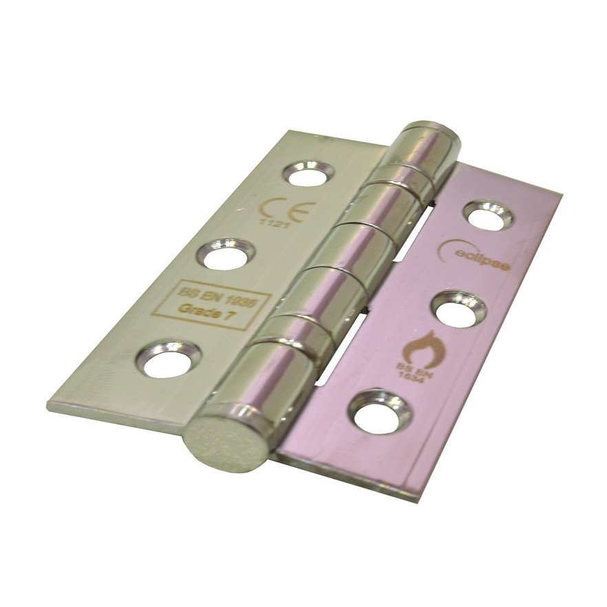 Centurion Ball Bearing Butt Hinges Polished Stainless Steel 76mm X 51mm 4834