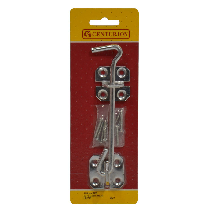 Centurion Wire Cabin Hooks Zinc Plated 150mm He278p